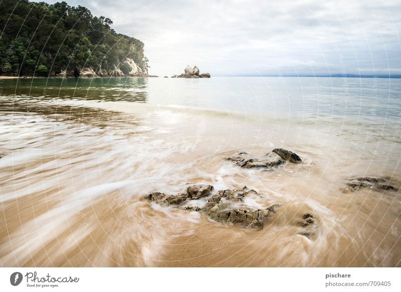 Split Apple Skirt Nature Landscape Elements Water Rock Coast Beach Exotic Beautiful Vacation & Travel New Zealand Colour photo Exterior shot Long exposure