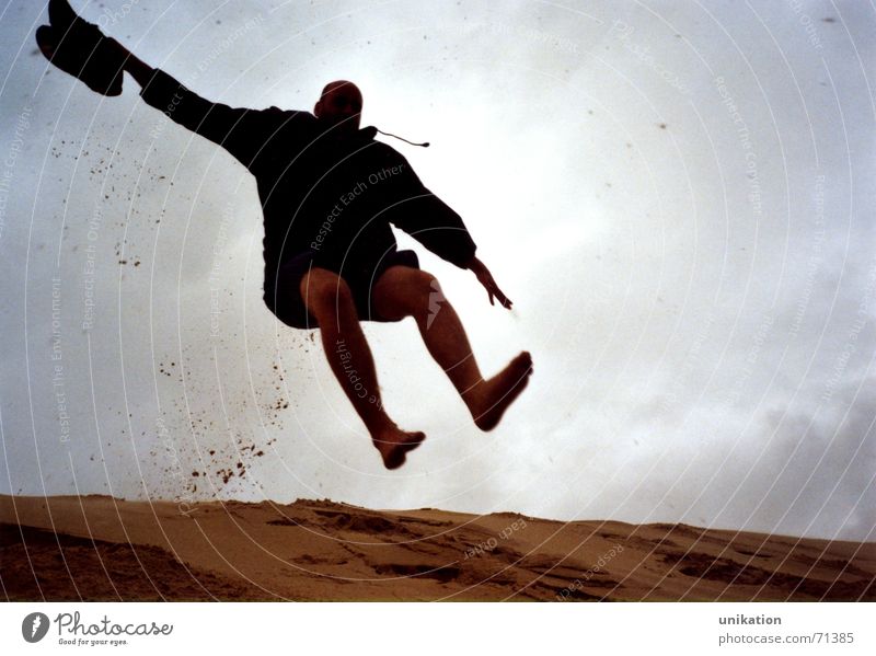 sandhopper Jump Hop Action Downward Come Joie de vivre (Vitality) Arcachon Movement arise Sand dune de pyla
