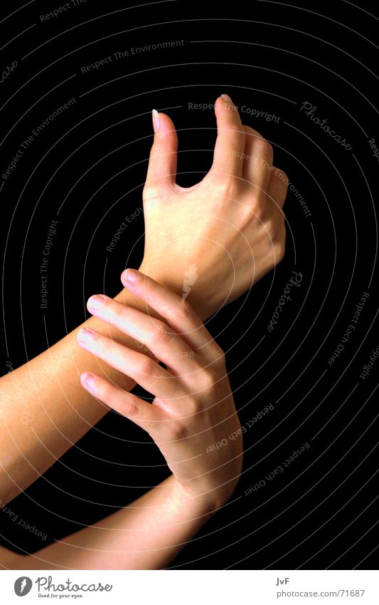 [Handling] Gesture Calm Personal hygiene Fingernail Hand cream Cosmetics Arm Traffic infrastructure stretch Smooth Manicure