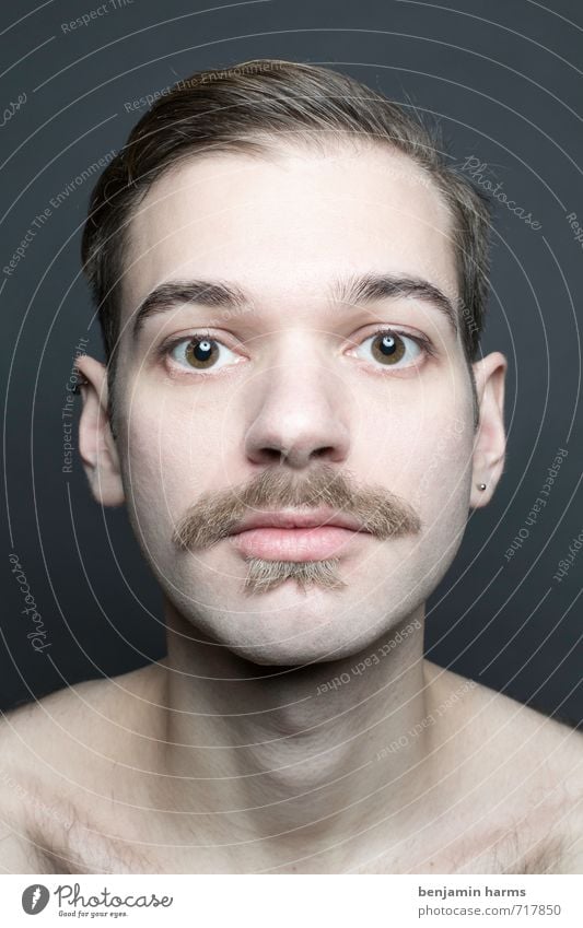change #3 Masculine Young man Youth (Young adults) Head 1 Human being 18 - 30 years Adults Part Facial hair Moustache Beard Change Colour photo Studio shot