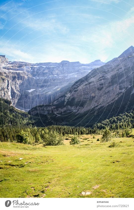 cirque de gavarnie Vacation & Travel Tourism Trip Sightseeing Expedition Summer Mountain Hiking Nature Landscape Plant Sky Weather Tree Grass Forest Hill Rock