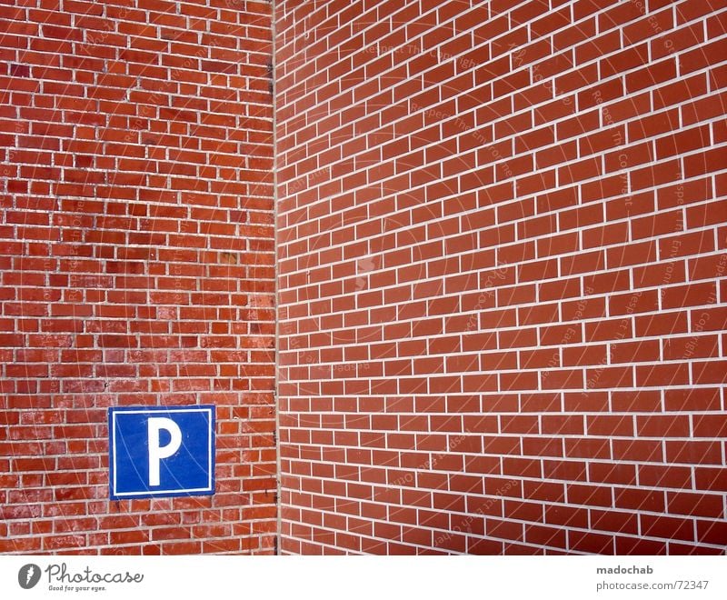 Lack of parking Parking lot Red Brick Wall (building) Mosaic Style Graphic Transport Urban traffic regulations Search Find Search for a parking space