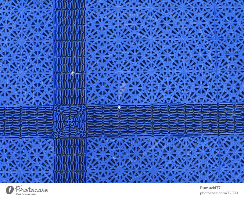 Blue Stars Floor mat Pattern Square Grid Grating Rubber Middle Horizontal Vertical Floor covering Back Plastic Star (Symbol) Modular Line Date
