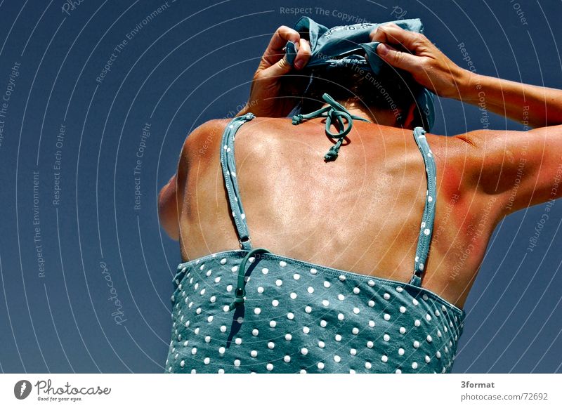 headscarf01 Headscarf Ocean Rügen Physics Vacation & Travel Carrier Hand Perspiration Summer Woman Baltic Sea Warmth Shadow Blue Knot Sky Freedom Wind Point