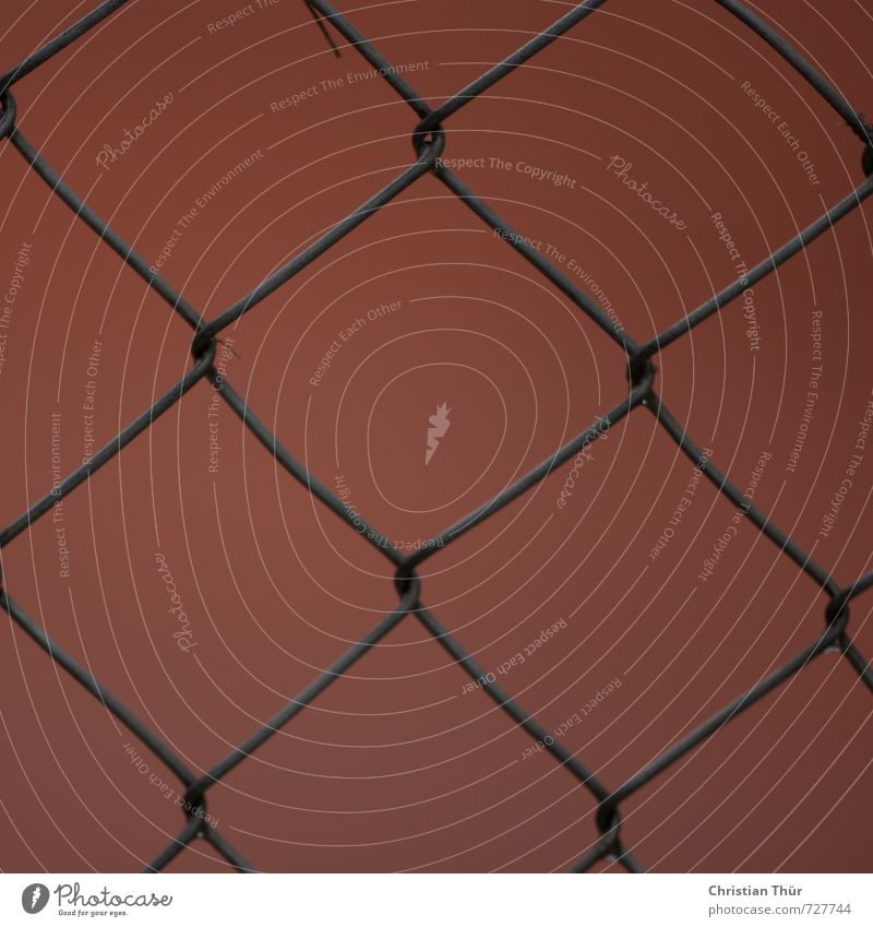 fence Sportsperson Tennis Sporting Complex Tennis court Deserted Wire netting fence Sand Network Relaxation Fitness Fight Playing Esthetic Blue Brown Gray