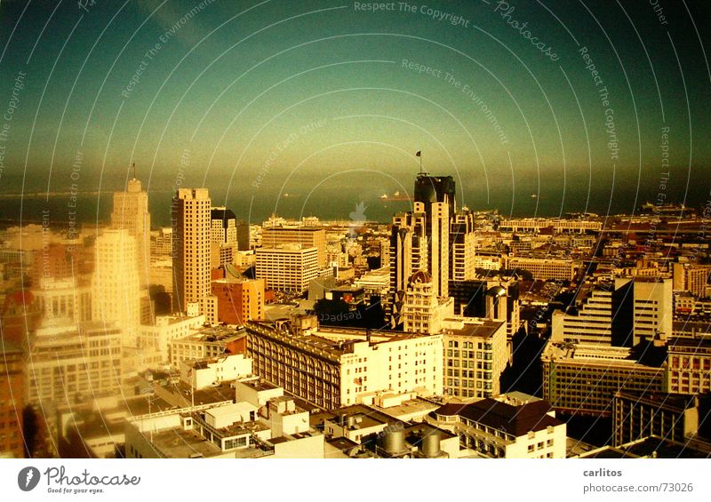 San Francisco California Downtown High-rise Panorama (View) Blur Reflection USA panolätta vignette Large