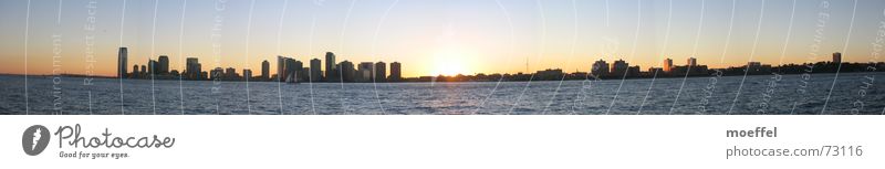 nightline New Jersey Sunset High-rise Hudson River Romance Panorama (View) Evening Water Large Panorama (Format)