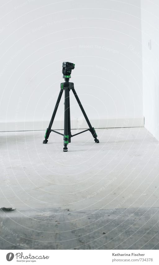 waiting for action Technology Stand Gray Green Black White Tripod Photography set accessories photo accessories Equipment Room Floor covering photo equipment