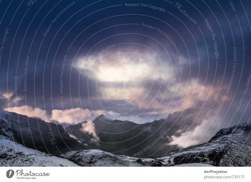 thunderstorm panorama Vacation & Travel Tourism Adventure Far-off places Freedom Mountain Hiking Environment Nature Landscape Plant Elements Clouds Storm clouds