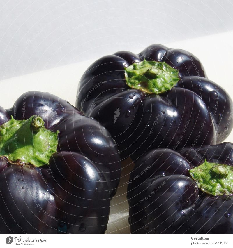 Solanaceous plant 2 Pepper Nutrition Healthy Vitamin Fresh Delicious Black Violet Formulated Vegetable Food