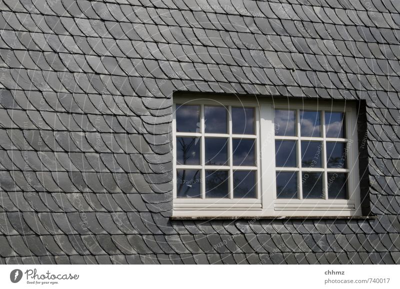 slate window Craft (trade) Construction site House (Residential Structure) Wall (barrier) Wall (building) Window Stone Wood Glass Gray Black White Slate Facade