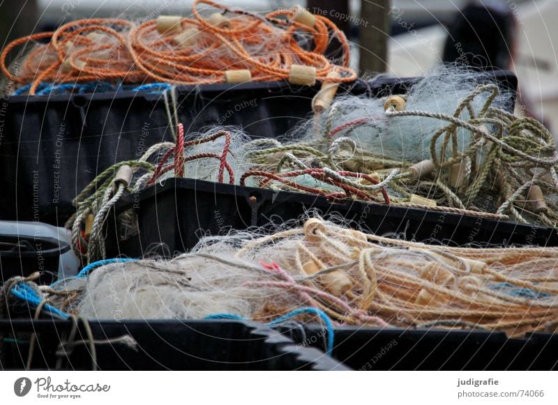 fishing nets Fishing net Fishery Multicoloured Containers and vessels Crate Cork Loop Tub Net Harbour Rope Ladder net fishing above ground accommodate lower