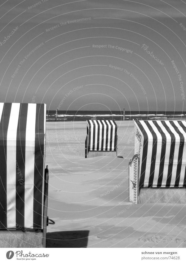 living in b&w (1) Lake Beach Beach chair Vacation & Travel Ocean Environment Stripe Right Direction Calm Waves Black & white photo Summer Water Nature Sky