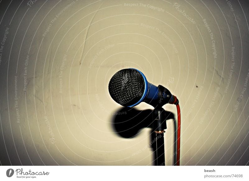 mic. Music microphone dark object plain poorness Wall (barrier) Interior shot
