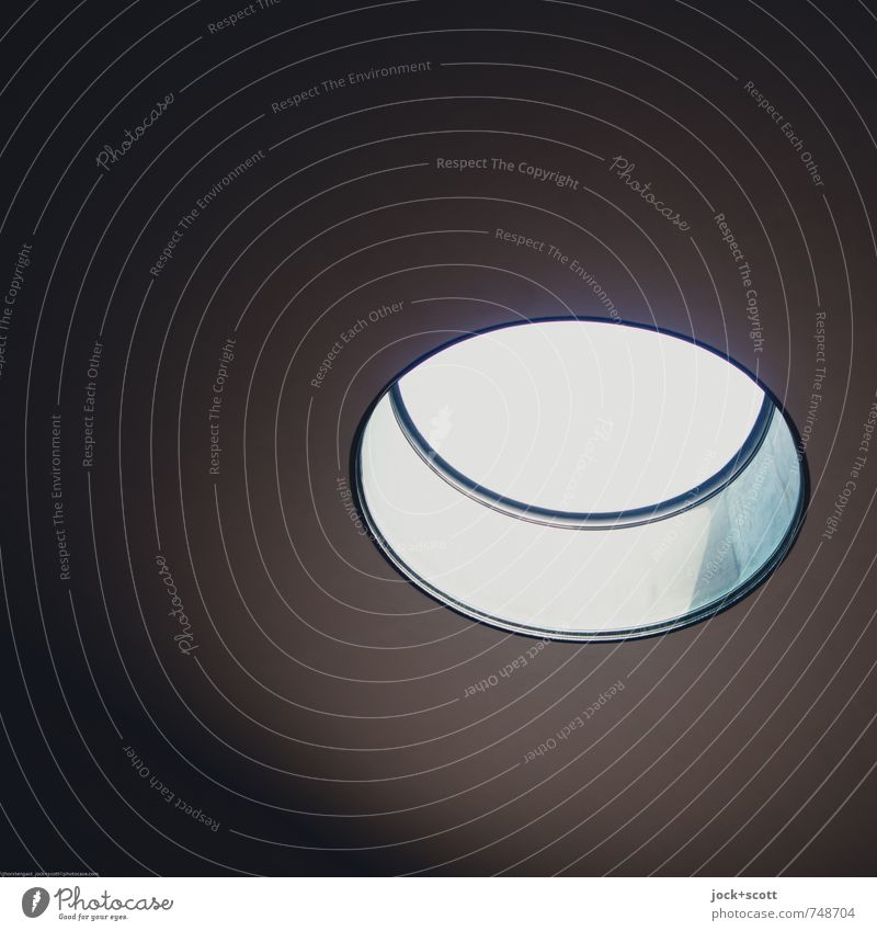 Light in a circle Architecture Downtown Berlin Roof Pool of light Tourist Attraction New Guard House Simple Above Accuracy Center point Hollow Detail Abstract