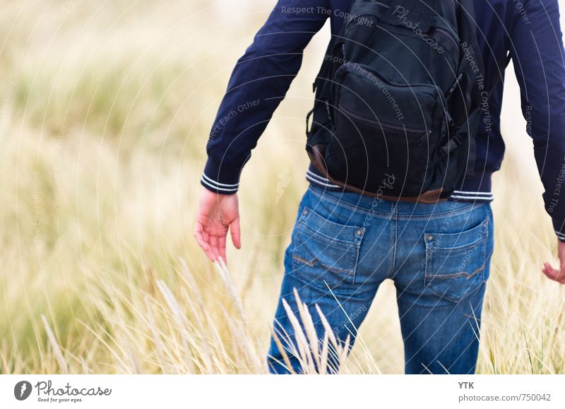 Dunewalker Human being Masculine Young man Youth (Young adults) Man Adults Back Arm Hand Bottom 1 18 - 30 years Environment Nature Plant Climate Weather Grass