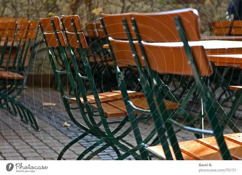 move together Chair Beer garden Autumn Seasons Wood Gastronomy Beer table Table Back back crawl back of a chair beer garden set beer garden season end on site