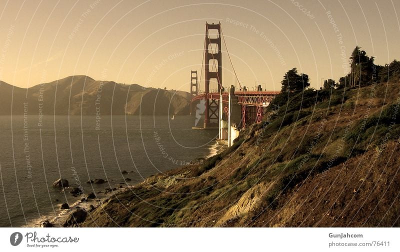The gateway to the world Golden Gate Bridge San Francisco California Calm Coast