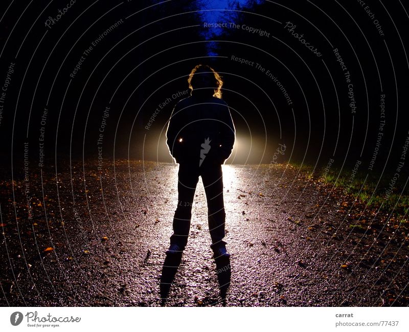 hansfelt Silhouette Light Dark Black Man String Musician Shadow Bright Blue Boy (child) Hair and hairstyles Floodlight