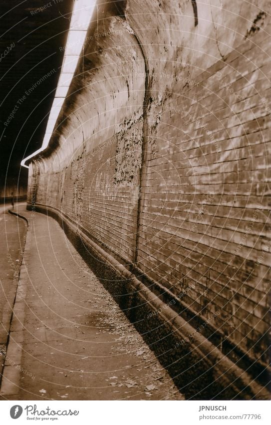 Matena tunnel Duisburg Tunnel The Ruhr Marxloh Decline Wall (barrier) Industrial Photography Sepia Thyssen Street