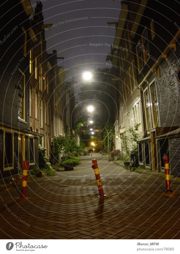 Amsterdam at night Alley Night Netherlands Gracht Lighting Narrow Awareness canal houses