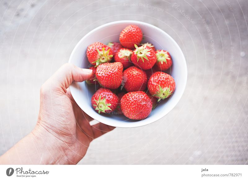 strawberries Food Fruit Strawberry Nutrition Picnic Organic produce Vegetarian diet Finger food Bowl Feminine Hand Fingers Fresh Healthy Delicious Natural Sweet