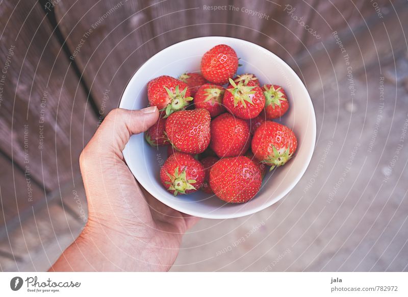 strawberries Food Fruit Strawberry Nutrition Organic produce Vegetarian diet Bowl Healthy Eating Feminine Hand Fingers 30 - 45 years Adults Fresh Good Delicious