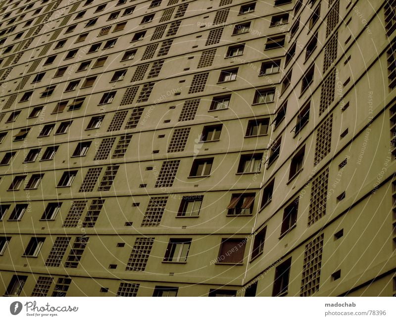 Marseilles House (Residential Structure) High-rise Building Material Window Live Block Concrete Story Landlord Tenant Gloomy Ghetto Hideous Town Design
