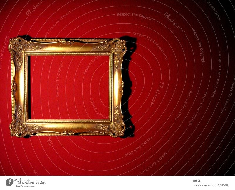 red wall Wall (building) Red Light Ancient Flat (apartment) Living or residing Art Arts and crafts  jarts Image Frame Gold Old Wall (barrier)