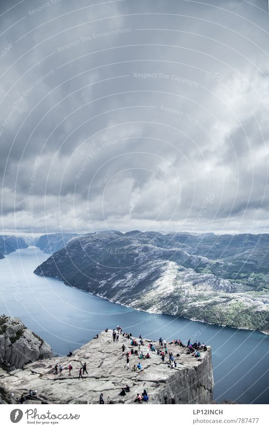 N O R W A Y - Preikestolen - XIII Vacation & Travel Tourism Trip Adventure Mountain Hiking Human being Friendship Couple Youth (Young adults) Adults