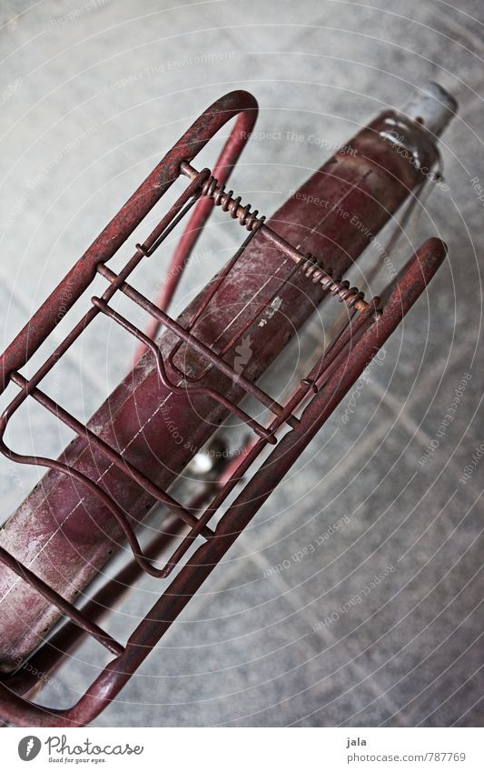 rear Bicycle luggage carrier Guard Old Esthetic Red Vintage Colour photo Exterior shot Detail Deserted Neutral Background Day
