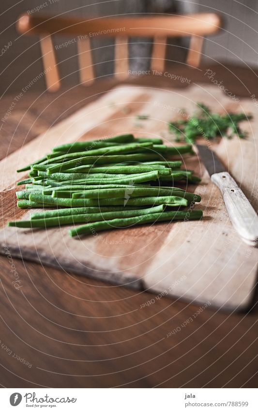 beans Food Vegetable Beans Nutrition Organic produce Vegetarian diet Knives Chopping board Healthy Eating Chair Table Wood Fresh Good Delicious Natural cut