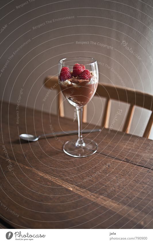 dessert Food Dairy Products Fruit Nutrition Glass Delicious Sweet Dessert Colour photo Interior shot Deserted Copy Space top Day
