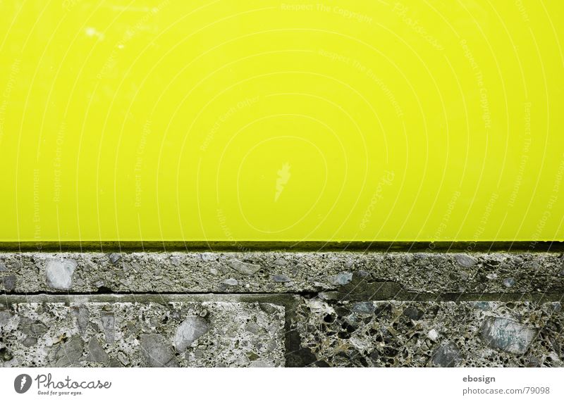 colored concrete Yellow Green Structures and shapes Horizontal Material Architecture Detail Colour Stone Line Calm Modern