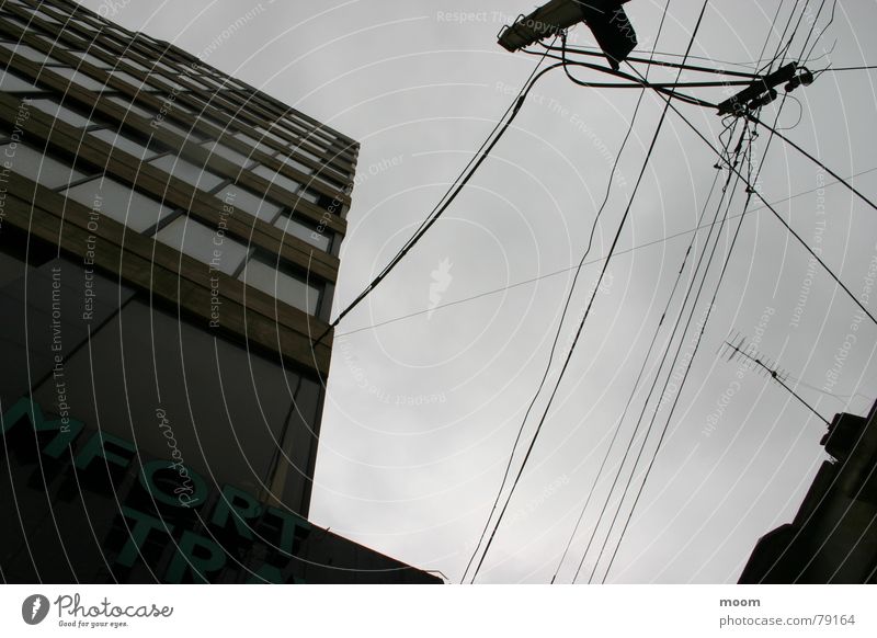 upsidedown Sky Beirut High-rise Fishing rod Town Architecture cable cloudy