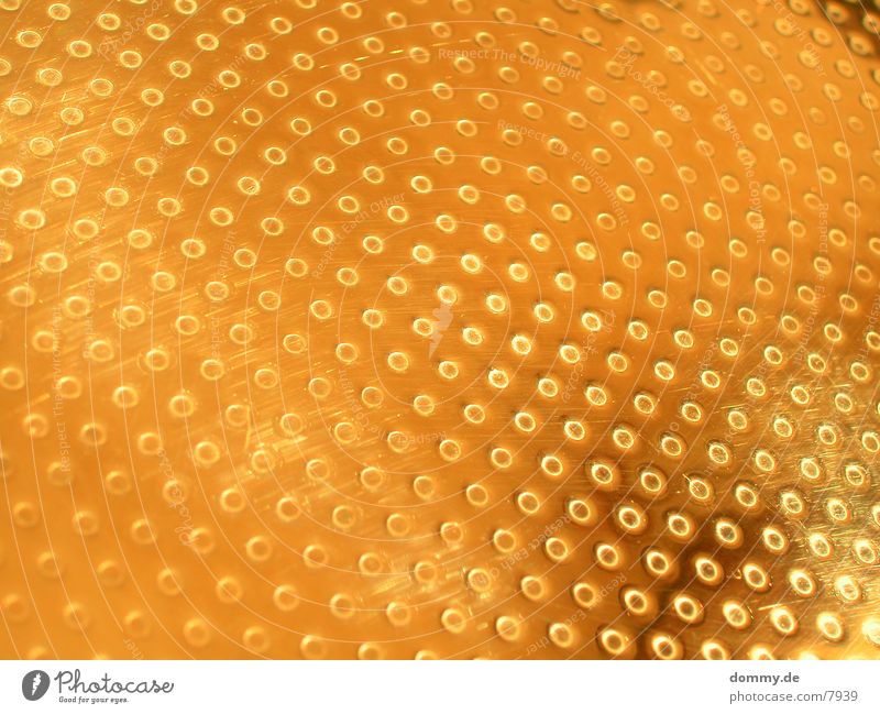 gold Pan Hollow Pattern Macro (Extreme close-up) Close-up Gold kaz
