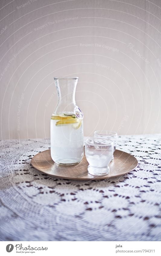 lemon water Lemon juice Beverage Cold drink Drinking water Bottle Glass Tray Healthy Eating Fluid Fresh Delicious Natural Thirst Thirst-quencher Colour photo