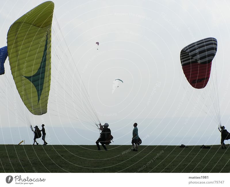 The dream of flying Slow motion Global Euphoria Paraglider Hesse Warmth Wasserkuppe Expensive Blind flight Effort Timeless Infinity Dream Bird Ease Aspire