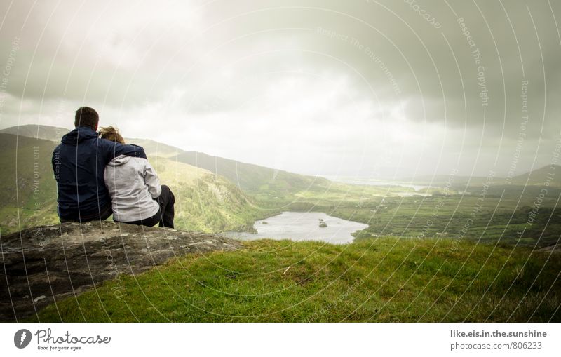 with you to the end of the world Partner Love Friendship Ireland Hiking Landscape Colour photo