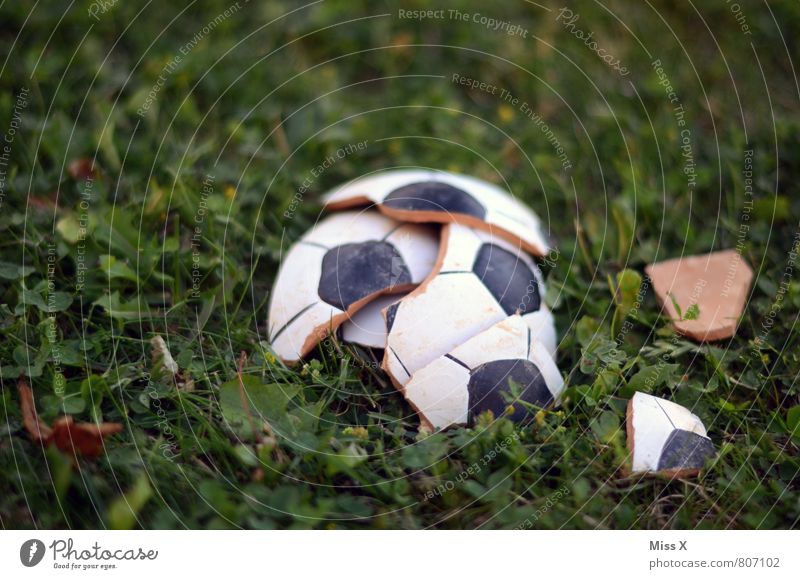 over Sports Ball sports Sporting event Loser Foot ball Sporting Complex Football pitch Grass Meadow Broken Emotions Moody Sadness Distress Popular belief Anger