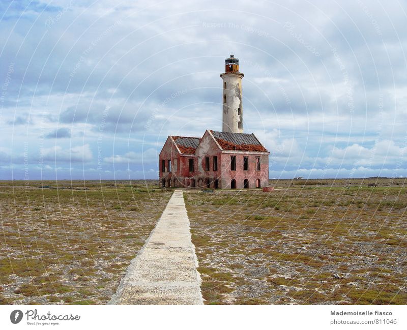 Collapsing lighthouse ruin Far-off places Freedom Ruin Lighthouse Old Creepy Loneliness Stagnating Decline Transience Colour photo Exterior shot Day Past Broken