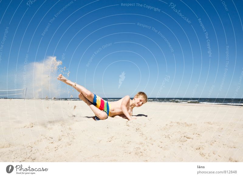 Spot landing - raging child on the beach Vacation & Travel Tourism Summer Summer vacation Sun Beach Ocean Boy (child) Infancy Youth (Young adults) 1 Human being