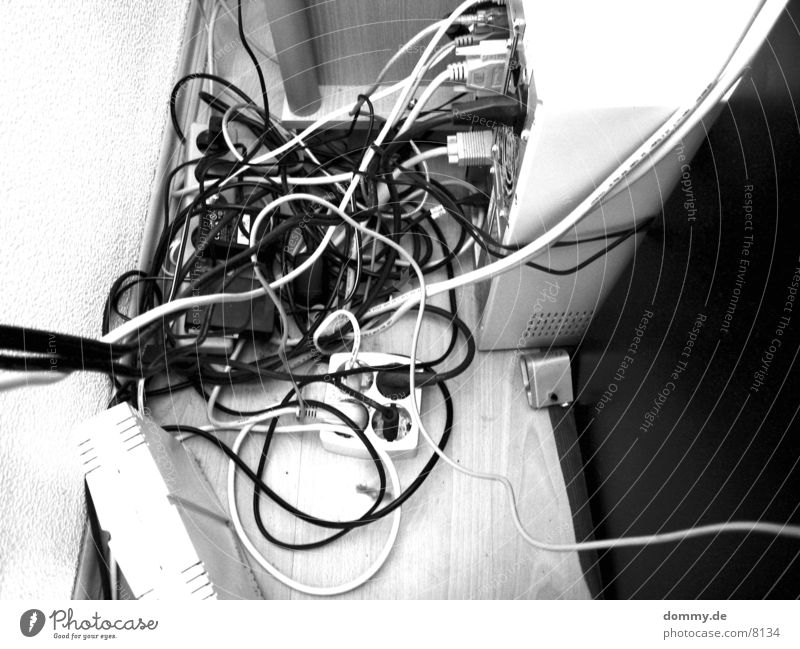 my chaos Chaos Electrical equipment Technology Black & white photo Floor covering tdsl fashion