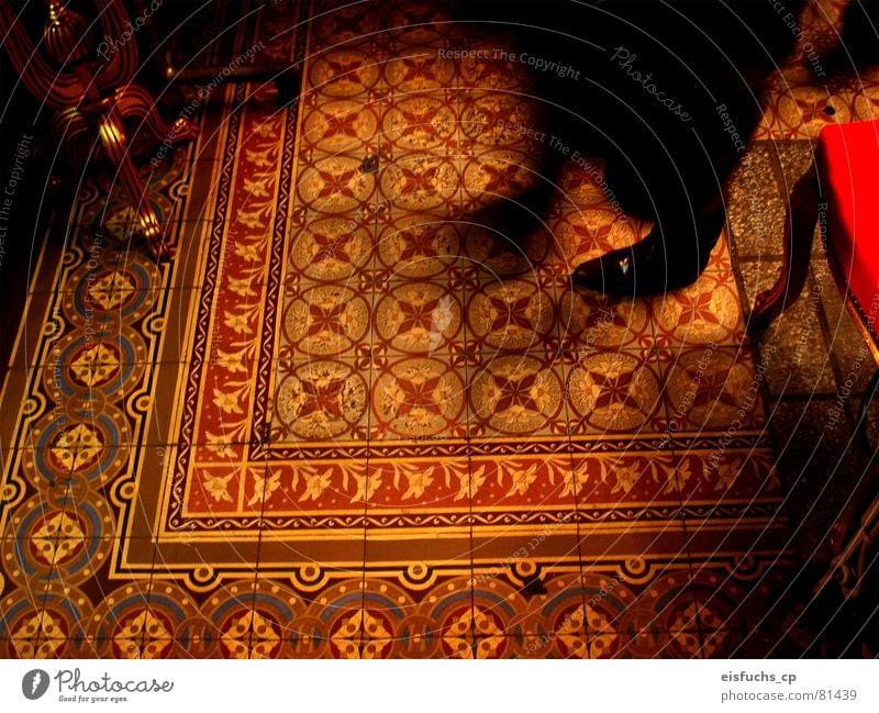 like grandma in the bathroom Repository Mosaic Multicoloured Stride Pattern Ornament Square Carpet Red Romance Second-hand bookshop Floor covering Moody Room