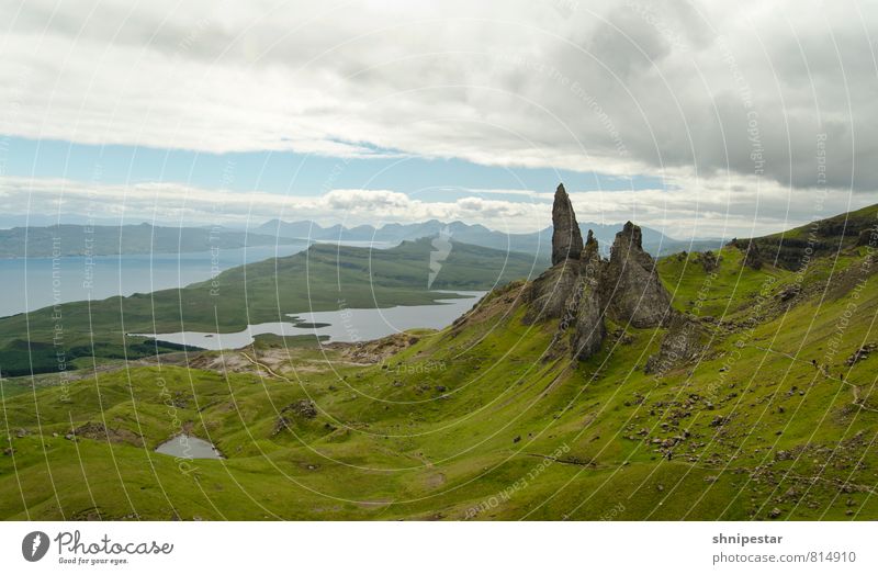 Old Man of Storr Isle of Skye, Scotland. Vacation & Travel Tourism Summer Island Mountain Hiking Environment Nature Landscape Elements Earth Climate Weather