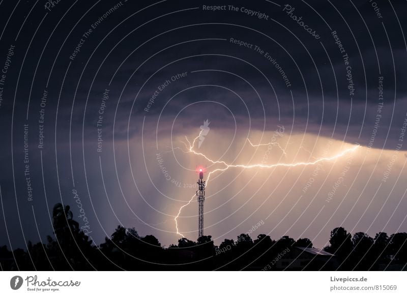 ...behind the house Environment Nature Landscape Elements Air Sky Clouds Storm clouds Night sky Stars Horizon Summer Bad weather Thunder and lightning Lightning