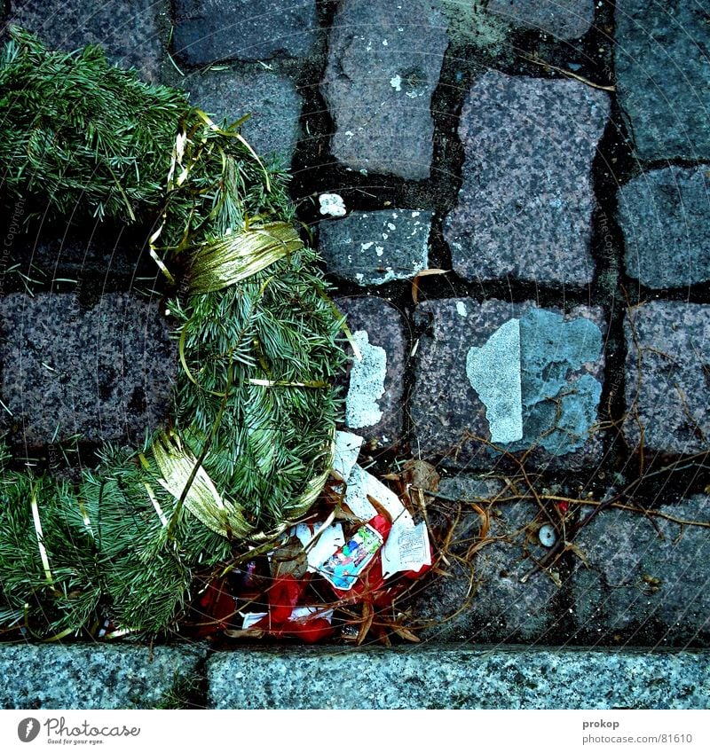 We did it! Christmas & Advent Past Quit Firecracker New Year's Eve Coniferous trees Wreath Bond Cobblestones Grief Concern Completed Lie Bang Joy Distress