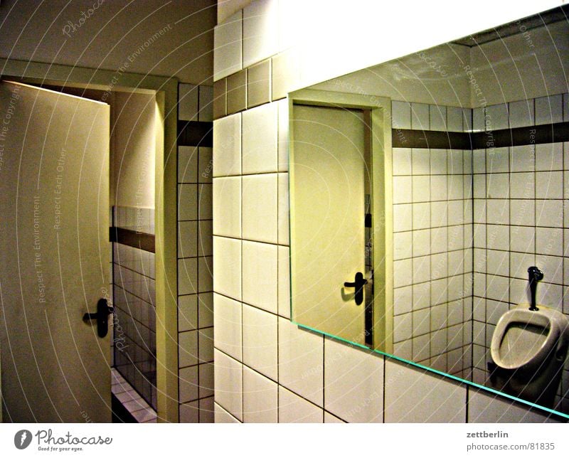 Toilet 250 Urinal Gentlemen's toilet Ladies' bathroom Aftershave Fine pore fission fungus Bacterium Grasp Overriding Mirror Neon light Urgent Wait Vociferous