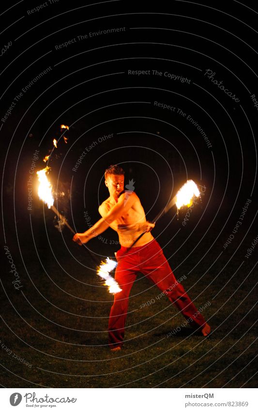 Ice and Fire II Art Esthetic Burn Torch Juggle Man Upper body Work of art Talented Political movements Dynamics Hot Medieval times Fiery Fairs & Carnivals