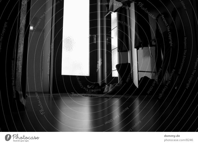 mirroring Long exposure Hallway Black Light Reflection Black & white photo wise